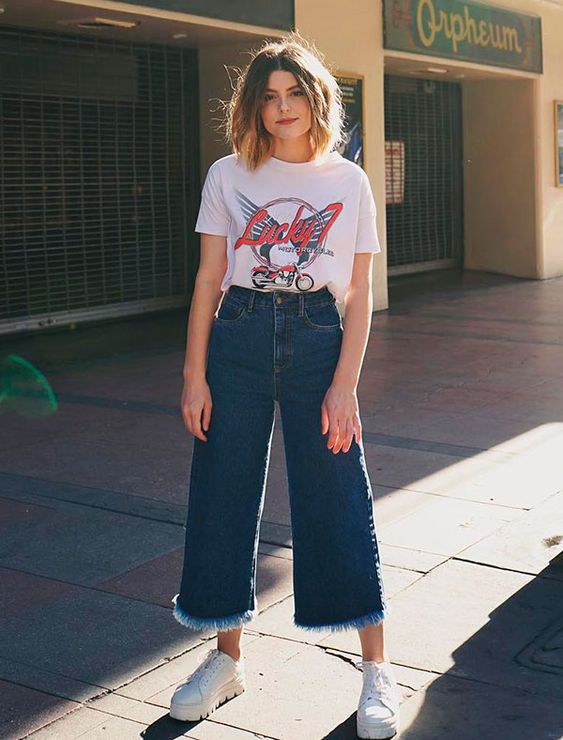 Cropped Jeans