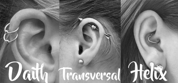 Daith, Transversal e Helix